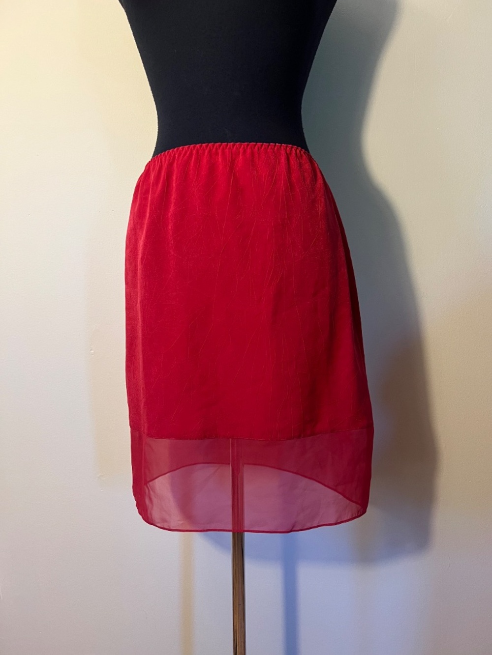 Vanity Fair Vibrant Red slip Mini Skirt